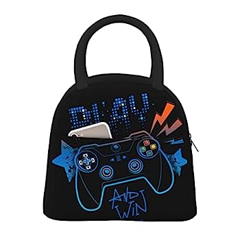 【中古】【輸入品・未使用】Aeoiba ビデオゲーム 武器 ゲーマー プレイゲーム 断熱ランチバッグ トート ハンドバッグ ランチボックス フードコンテナ グルメトート クーラー