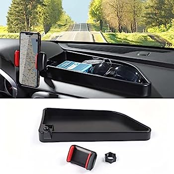 【中古】【輸入品・未使用】Jimen カマロ電話ホルダー センターコンソールダッシュトレイオーガナイザー 携帯電話マウント シボレーカマロ2016-2022に対応