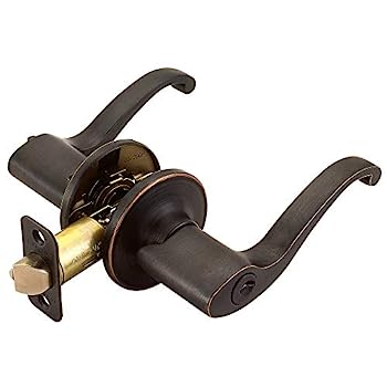 【中古】【輸入品・未使用】(Oil-Rubbed Bronze) - Design House 791640 Scroll 2-Way Latch Entry Door Handle, Adjustable Backset, Oil Rubbed Bronze Finish｜スカイマーケットプラス