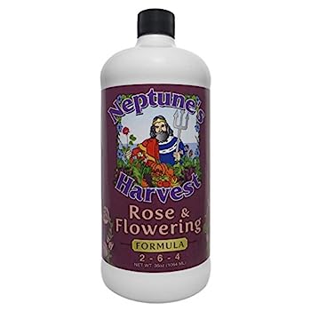 【中古】【インポート品・未当て嵌める】Neptune\u0027s Harvest Rose \u0026 Flowering Formula 2-6-4 (Quart)