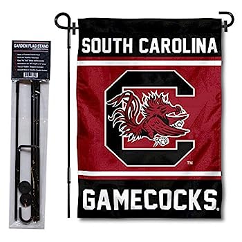 【中古】【輸入品・未使用】College Flags and Banners Co. サウスカロライナ ゲームコックス ガーデンフラッグ スタンドホルダー付き