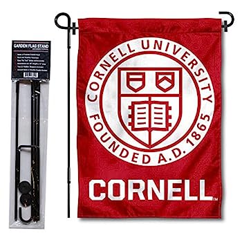 【中古】【輸入品・未使用】College Flags & Banners Co. Cornell ビッグレッドガーデンフラッグ スタンドホルダー付き
