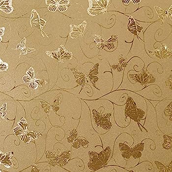 【中古】【インポート品・未当て嵌める】Dundee Deco AZ-G023A 毛の荒物グリッターゴールド、洋芥子夢見鳥、つるはがして貼れるへばり付く性壁紙、一巻き18フート×18in (5.5m X 45c 花・ガーデン・DIY-その他