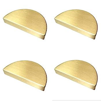 【中古】【輸入品・未使用】2 1/2インチ C-C 半円 月 引き出し ハンドル ドレッサー プル キャビネットハンドル つや消しゴールド マットブラック 2.5インチ 64mm センター|スカイマーケットプラス