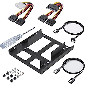 【中古】【輸入品・未使用】Cysslogy 2.5 - 3.5 ハードドライブアダプター デュアルSSDマウントブラケット 2.5 SSDまたはHDD用