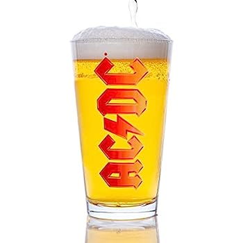 【中古】【輸入品・未使用】AC/DC カラーロゴ パイントグラス
