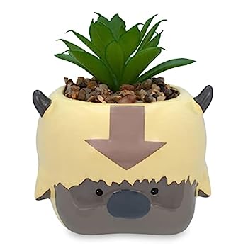 【中古】【輸入品・未使用】Avatar: The Last Airbender Appa 6インチ セラミックプランター 人工多肉植物付き | 小さな植木鉢 人工屋内植物 デスクシェルフ、トリンケット 13,198円