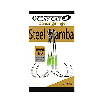 【中古】【輸入品・未使用】OCEAN CAT フィッシングアシストサークルフック スローファスト フォールタコスチール マンバジグフック ダブルダンシングスティンガー 強力なス
