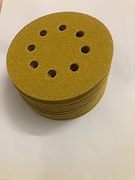 【中古】【輸入品・未使用】5インチ フック&ループ サンディングディスク 60グリットサンドペーパーディスク オービタルサンダー用 40個パック
