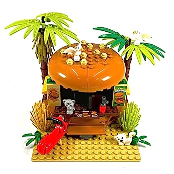 【中古】【輸入品・未使用】General Jim's Paradise バーガーシャックジョイント モジュラービルディングブロックセット 組み立てブロックブロック おもちゃプレイセット 楽
