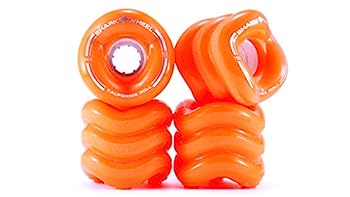 【中古】【輸入品・未使用】Shark Wheel カリフォルニアロールススケートボードホイール 60mm, 78A オレンジ