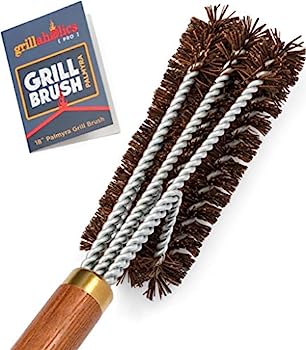 【中古】【輸入品・未使用】Grillaholics プログリルブラシ パルミラ製 剛毛フリーグリルブラシ 天然パルミラ毛ブラシ グレートとシーズニンググレートの間をきれいに