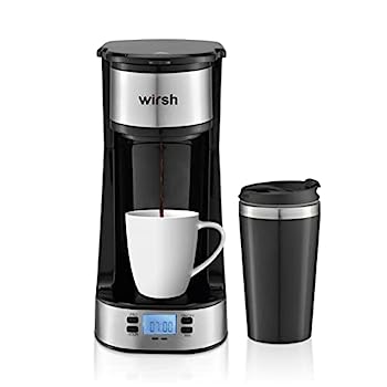 【中古】【輸入品・未使用】Casara Single Cup Coffee Maker- with 14 oz. Double-wall Stainless Steel Travel Mug and Reusable Filter- Personal Coffee Maker with prog｜スカイマーケットプラス