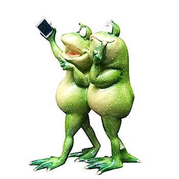 【中古】【輸入品・未使用】Dorlotou Frog かわいいグリーンヨガフロッグの置物 カエルの彫刻像 ホームデスク バスルーム装飾 写真79062｜スカイマーケットプラス