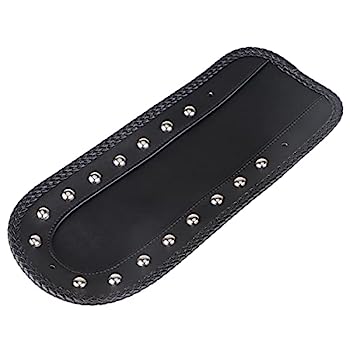 【中古】【輸入品・未使用】XMMT 3穴 オートバイ クロムスタッズレザーリアフェンダービブ ソロシート ハーレーロードキングス FLHR 1994-2019用