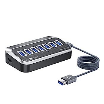 【中古】【輸入品・未使用】USBハブ USB3.2ハブ 7ポート パソコン/デスクトップ用USBハブ (7ポート)