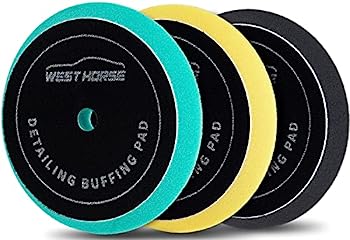 【中古】【輸入品・未使用】WEST HORSE 5インチ バフ研磨パッド 3個 オービタルバッファーパッド 5インチ/125mmのバッキングプレート用 フォームポリッシャーパッド 車のコ|スカイマーケットプラス