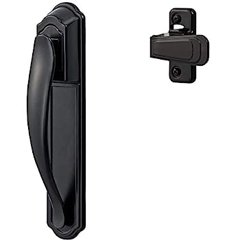 【中古】【輸入品・未使用】Ideal Security ドアハンドル 嵐や網戸用 ブラック (2個セット)|スカイマーケットプラス