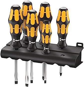 【中古】【輸入品・未使用】Wera 932/918/6 Kraftformチゼルドライバーセットとラック、Pozidriv/溝付き、6個、05018287001|スカイマーケットプラス