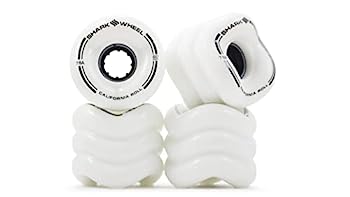 【中古】【輸入品・未使用】Shark Wheel カリフォルニアロールススケートボードホイール 60mm, 78A 白