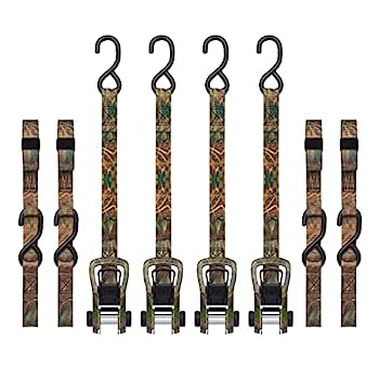 【中古】【輸入品・未使用】SMARTSTRAPS 1958 W ハンドル 4パック 14フィート ラチェットストラップ 迷彩柄 タイダウン 迷彩柄 ウェビング(1.5ポンド)