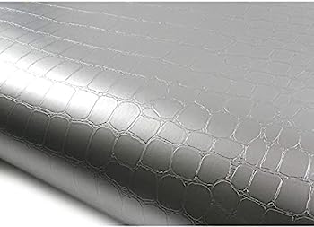 【中古】【輸入品・未使用】ピール&スティック難燃性BacksplashクロコダイルシルバーパールContact紙自己粘着リムーバブル壁紙f4819???3?: 2.00フィートX 6.56フィート｜スカイマーケットプラス