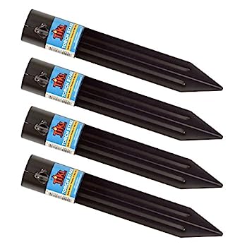 【中古】【インポート品・未当て嵌める】TIKIトーチステークアクセサリー、黒いこと（4容器に並べる）