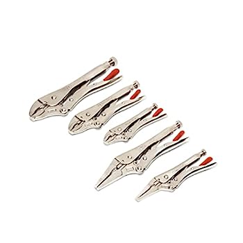 【中古】【インポート品・未当て嵌める】Crescent CLP5SETN-08 曲線状の形\u0026ロングノーズロッキングプライヤー5点書き割り