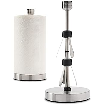 【中古】【輸入品・未使用】ステンレススチール製ペーパータオルホルダースタンド 片手で簡単に操作 - この丈夫な重みのあるペーパータオルホルダー カウンタートップモデル｜スカイマーケットプラス