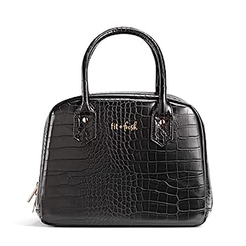 【中古】【輸入品・未使用】Fit+Fresh Faux CROC 大人用断熱ランチバッグ 女性用 ランチボックスやランチトートとして愛用 - かわいい小さなランチボックス 女性用 ランチボ｜スカイマーケットプラス