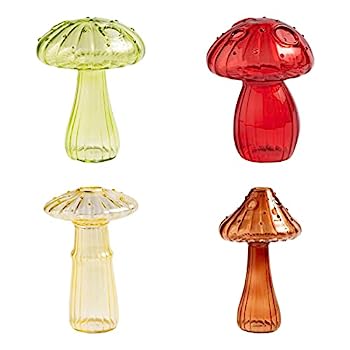 【中古】【輸入品・未使用】MANMAOHE マッシュルーム型ガラス花瓶 プランター クリア 水耕栽培花瓶 ガラス マッシュルーム フラワーベース モダンクリアガラス花瓶 花 植物