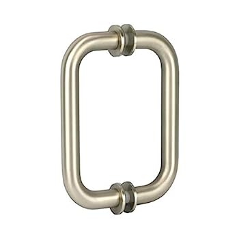 【中古】【輸入品・未使用】CRL 6 Brushed Nickel Tubular Back-to-Back 3/4 Diameter Shower Door Pull Handles by CRL