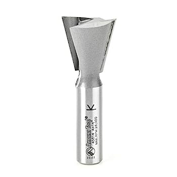 【中古】【輸入品・未使用】Amana Tool - 45814 超硬チップドダブテール 14度 x 直径1インチ x シャンク2個
