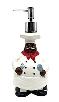 【中古】【輸入品・未使用】Black chef soap dispenser
