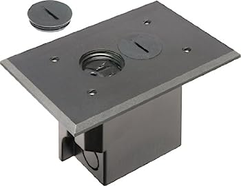 【中古】【輸入品・未使用】Arlington FLBR101BL-1 Floor Electrical Box Kit with Outlet and Plate, for Installed Floors, 1-Gang, Black, 1-Pack by Arlington Industri