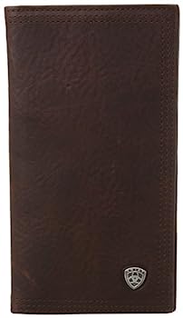 【中古】【輸入品・未使用】Ariat Western Rodeo Leather Shield SM Mens Wallet, Dark Copper|スカイマーケットプラス