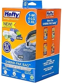 【中古】【輸入品・未使用】Hefty Shrink-Pak Vacuum Seal Bags, 1 Medium, 4 Large and 3 X-Large Bags|スカイマーケットプラス