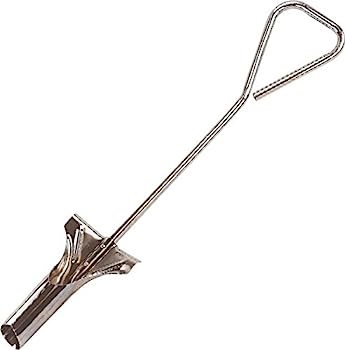 【中古】【輸入品・未使用】Edward Tools ロングハンドル電球プランター - 38インチ 高耐久クロムメッキスチール 曲げ防止設計 - ステップオン掘り用滑り止めフットプレート