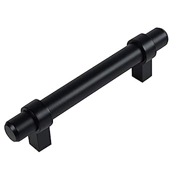【中古】【輸入品・未使用】Cosmas 10個パック 161-3FB フラットブラックユーロスタイルキャビネットバーハンドルプル - 3インチ (76mm) ホールセンター