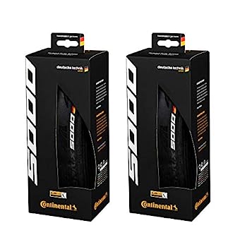 【中古】【輸入品・未使用】Continental(コンチネンタル) レーシングバイクタイヤ GP 5000 700x25C ブラック 2本セット 折りたたみ 0101624