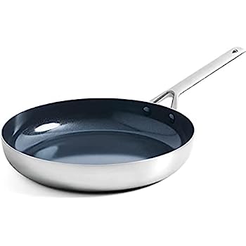 【中古】【インポート品・未当て嵌める】Blue Diamond 煮炊き物の具トリプルスチールセラミックノンスティックフライパン 11in キッチン用品・食器・調理器具-その他