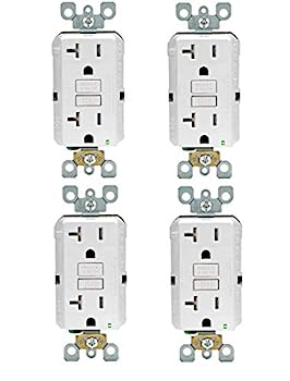 【中古】【輸入品・未使用】Leviton GFNT2-4W セルフテスト SmartlockPro スリム GFCI 不正開封防止レセプタクル LEDインジケーター付き ウォールプレートは含まれません 20