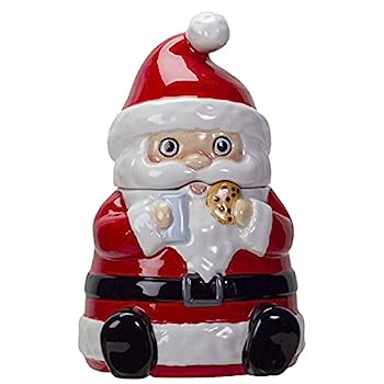 【中古】【輸入品・未使用】Pacific Giftware クリスマスサンタセラミッククッキージャー