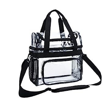 【中古】【輸入品・未使用】透明ランチバッグ 高耐久 - Totes クロスボディ パース ハンドル ショルダー プラスチックバッグ ワークコンサート カレッジ スポーツ ゲーム ス｜スカイマーケットプラス