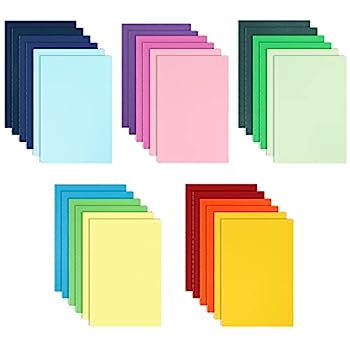 【中古】【インポート品・未当て嵌める】EOOUT A5逐次刊行物万覚え帳 30枚 バルク 罫線入り口・入口逐次刊行物 書きとどめる用 5.5in x 8.5in 60ペイジ 赤ちゃん用 執務室備品 授業時間備品 15色