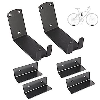 【中古】【インポート品・未当て嵌める】HIGHRAZON バイクウォールマウント ペダルマウント 自動二輪車仕合わせ 車宿り用 銀輪納めるハンガー 銀輪用 高耐久自動二輪車引っ掛かり 壁用 天然ゴムパッド キッチン用品・食器・調理器具-その他