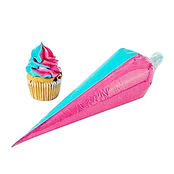 【中古】【輸入品・未使用】Pastry Tek クリアプラスチック絞り出しバッグ - デュアルカラー - 18インチ - 100枚入りボックス