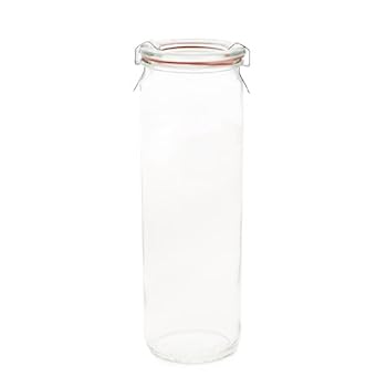 【中古】【輸入品・未使用】Weck 905 Cylindrical Jar, 500ml - Set of 6