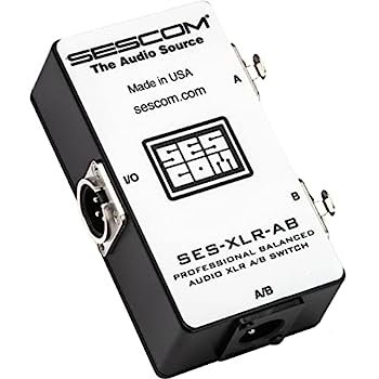 【中古】【輸入品・未使用】Sescom SES-XLR-AB バランスオーディオ プログレード XLR A/B パッシブスイッチ メスXLR2~オスXLR1