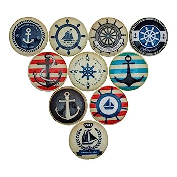 【中古】【輸入品・未使用】セットof 10?Anchors Awayキャビネットノブ|スカイマーケットプラス